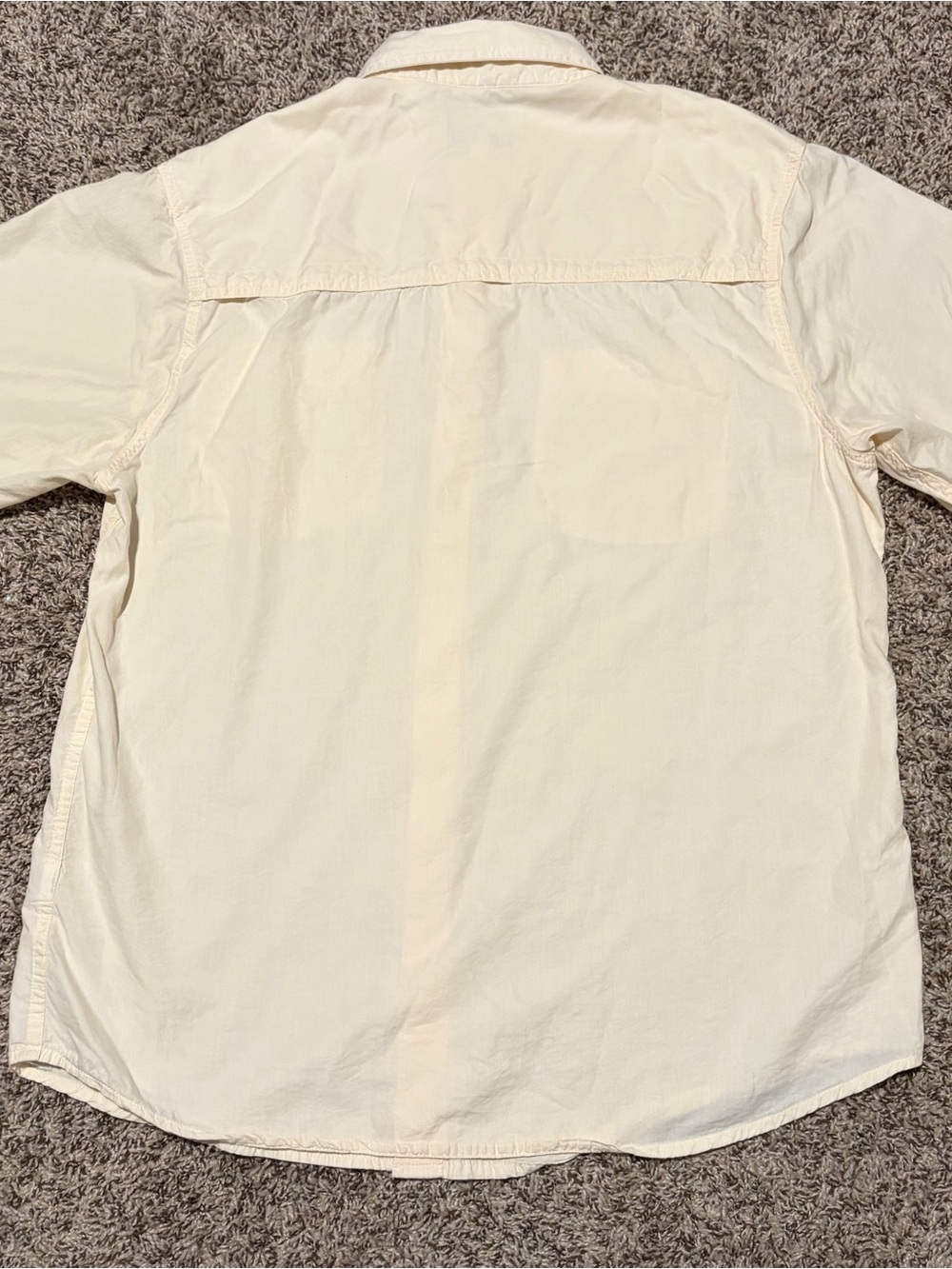 Resistol Outdoor Mens Size Large Cream Button-Down Casual Shirt - Picture 6 of 6